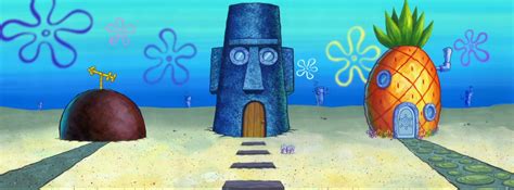 Spongebob Squidward And Patrick Homes