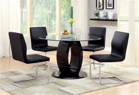 Glambrey 5 piece casual dining set el dorado furniture. Lodia Dining Room CM3825RT 5Pc Set in Black Lacquer