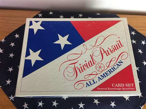 Check spelling or type a new query. All American Trivial Pursuit Cards Set Parker Brothers | Etsy | Card set, American card, Cards