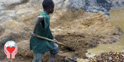 Bambini Minatori Sfruttamento Minorile Nelle Miniere Congo Cuore Amico