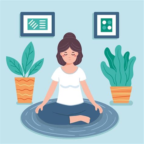 Free Vector Meditation Illustration Concept