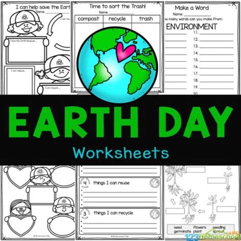 🌎 Free Printable Earth Day Worksheets