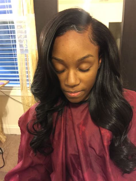 Pin On Sew In Hair Style For Black Women Installed Lace Closure