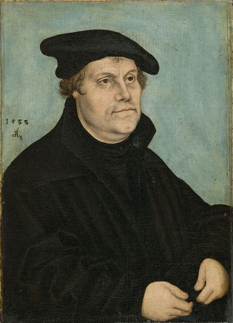 Lucas Cranach DÄ Porträt Des Martin Luther 1533 Germanisches