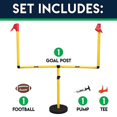 Franklin Sports Youth Football Goal Post Set — Kids Football Goal Post