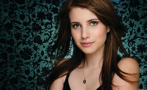Emma Roberts Glance Face Brunette Girl Hair Brown Haired Hd