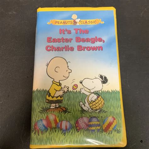 Peanuts Classic Vhs It S The Easter Beagle Charlie Brown In Clamshell Case Picclick