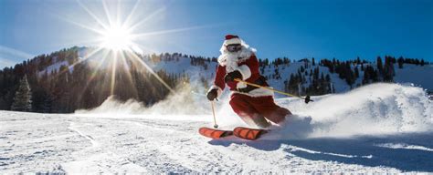 Tis The Season Santa On The Slopes Ski Utah