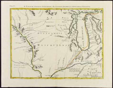 Map Of The Old Northwest Territory By Zatta 1778 Antique Northwest