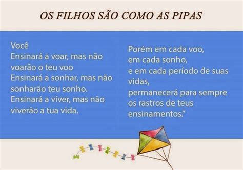 Blog da Cida OS FILHOS SÃO COMO AS PIPAS