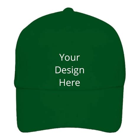 Buy Green Customized Printed Cap Online Custom Caps At Yourprint