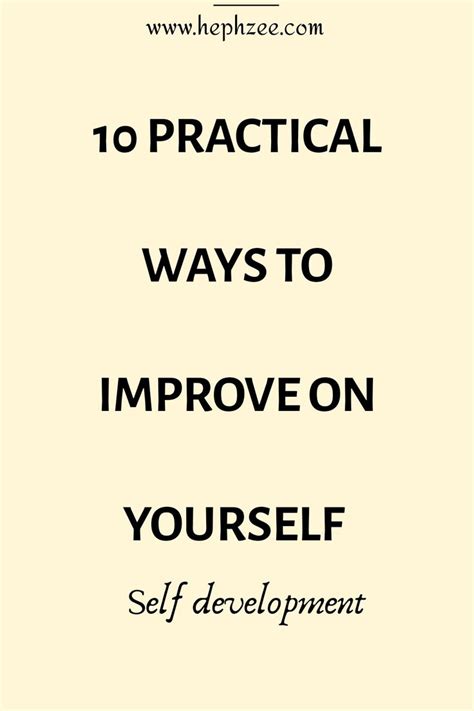 10 Practical Ways To Improve On Yourself In 2020 Self Help Self