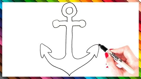 How To Draw An Anchor Step By Step Anchor Drawing Easy Artofit