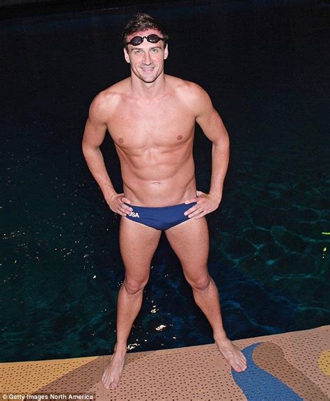 Disgraced Olympian Ryan Lochte Strips Down To Tiny Swim Trunks For Wet