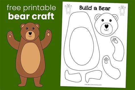 Build A Bear Craft For Kids Free Printable Mrs Merry