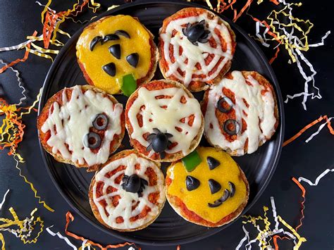 Spooky Pizzas For Halloween Raising Veggie Lovers