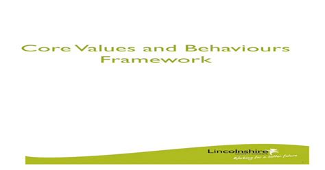 Adobe Pdf Core Values And Behaviours Framework Pdf Document