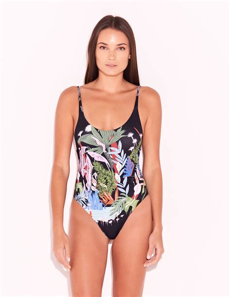 Reversible Colorful Floral One Piece Swimsuit Ariel Garden Triya
