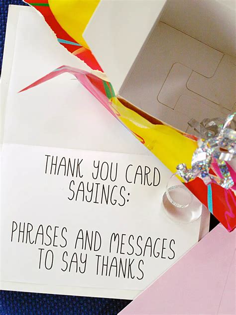 Thank You Card Sayings Phrases And Messages Holidappy Thank You