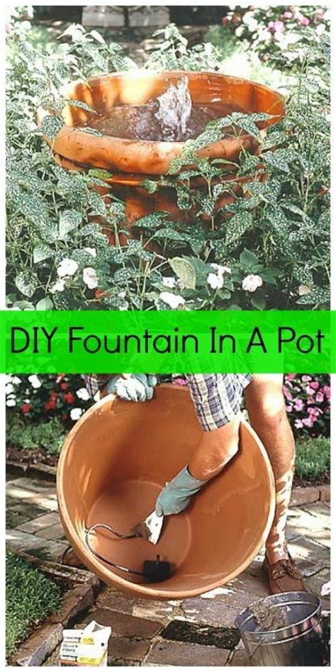 Read full to know the material's name. How To Make A Fountain In A Pot - DIY Outdoor Projects ...