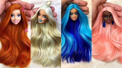 Amazing Barbie Hair Color Transformations ~ Barbie Hair Color And Style Doll ~ Barbie Hair