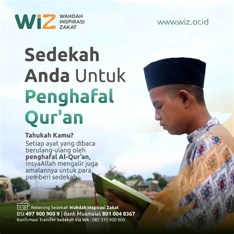 Sedekah Untuk Penghafal Quran WAHDAH INSPIRASI ZAKAT