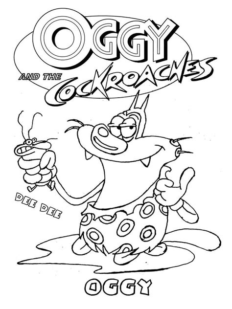 Oggy And Dee Dee Coloring Page Download Print Or Color Online For Free