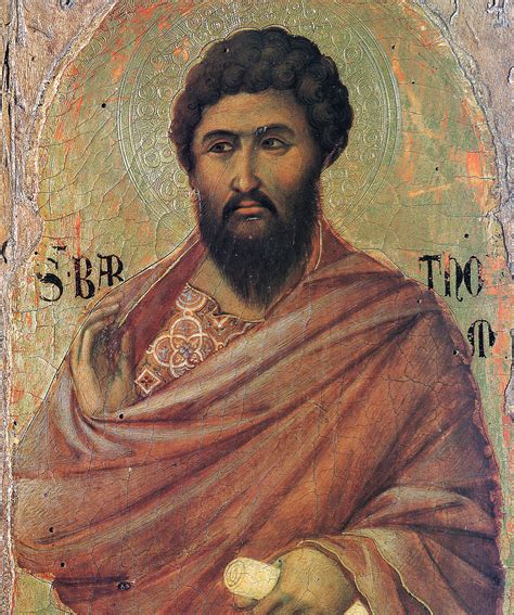 The Apostle Bartholomew, 1308 - 1311 - Duccio - WikiArt.org