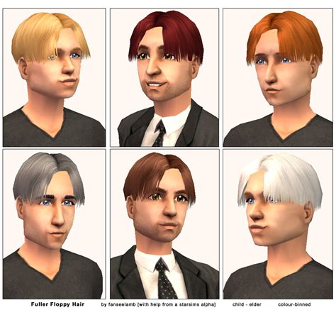 Sims 4 Maxis Match Male Hair Pack