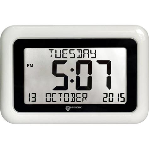 Geemarc Viso10 Calendar Clock Battery Powered Day Clock