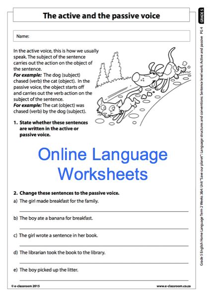 Year 5 English Worksheets Pdf Kidsworksheetfun