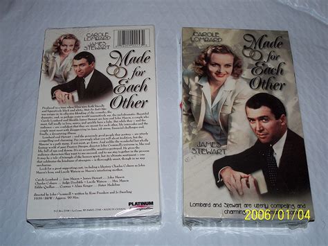 Amazon Com Made For Each Other VHS Carole Lombard James Stewart