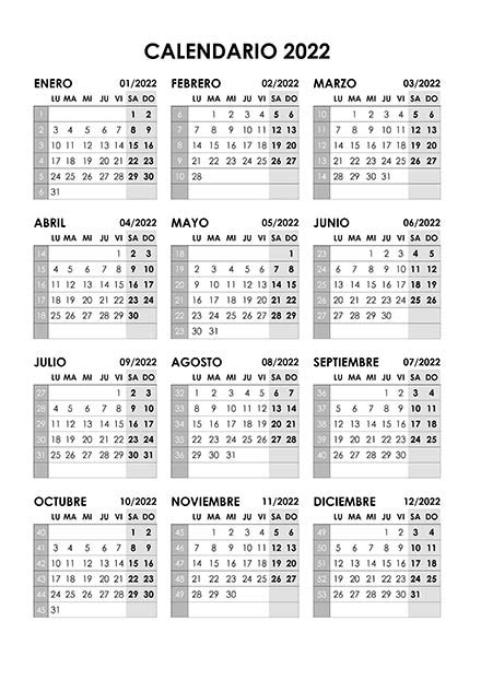 Calendario 2022 Por Mes Para Imprimir Pdf Zona De Informaci N Aria Art
