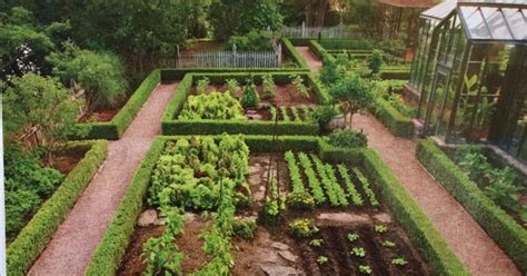 Vegetable Garden 14 Acre Garden Divided Into Series Of Parterres