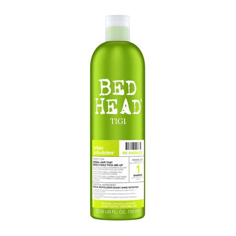 bed head by tigi urban antidotes re energise daily shampoo for normal hair 750ml sephora uk