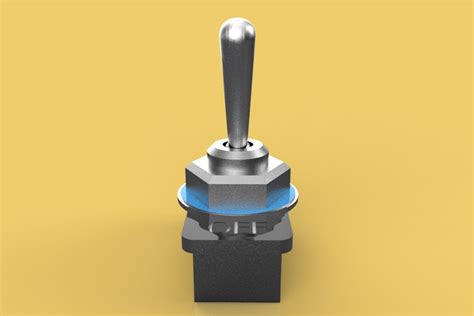 Toggle Switch 3d Model In Parts 3dexport