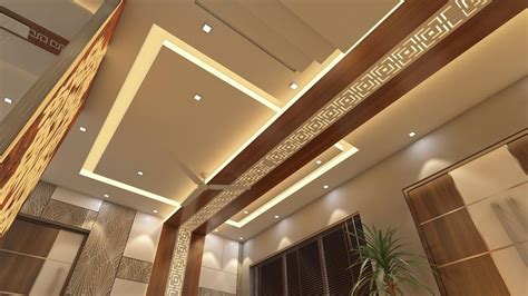 Maybe you would like to learn more about one of these? False Ceiling designed with POP, Wooden & Acrylic Finish ...