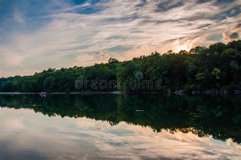 Reflections At Sunset In Lake Marburg Codorus State Park Pennsylvania