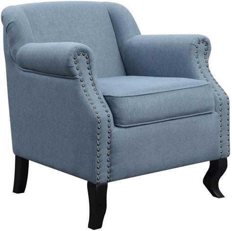 Blue Accent Chairs With Arms Chair Design