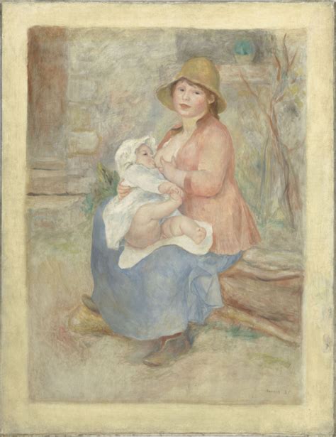 Auguste Renoir Maternité Dit Aussi Lenfant Au Sein Madame Renoir Et