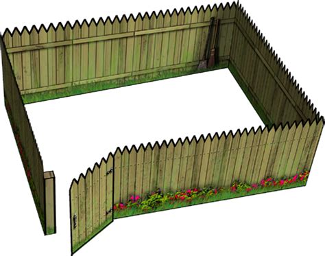 Wooden Fences Paper Models - Dave Graffam Models | Fantasy ...