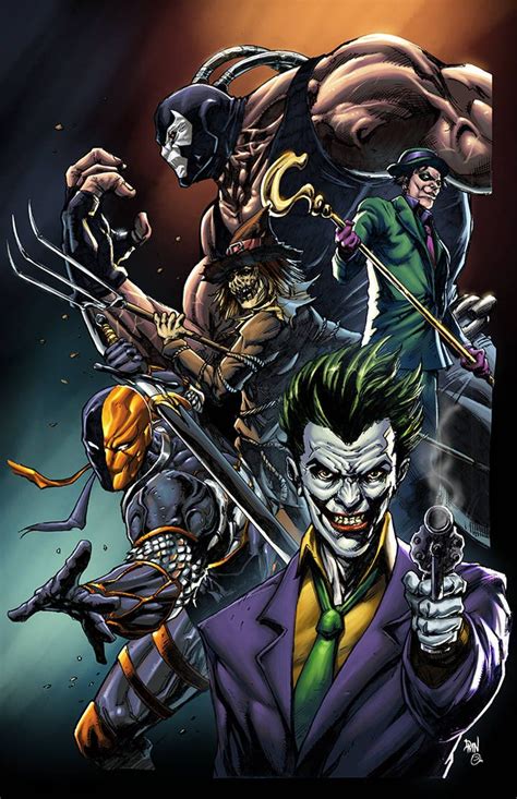 Batman Villains By Don Mark Noceda Comic Book Villains Comic