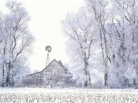 Snowy Farms Wallpaper Wallpapersafari
