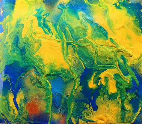 The Abstract Earth Painting By Julia Apostolova Fine Art America