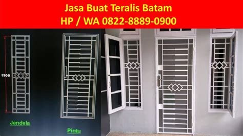 Salah satu cara yang lazim diterapkan adalah memasang teralis pada pintu dan jendela. Hub HP/WA: 0822-8889-0900 (tsel), jasa pasang teralis ...