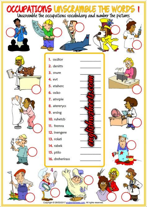 34 Ideas De Las Profesiones En Ingles Las Profesiones En Ingles