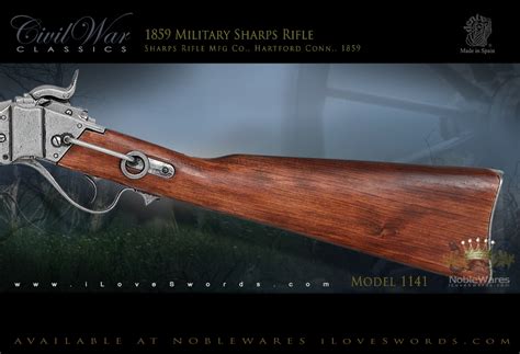 Non Firing Replica 1859 Military Sharps Rifle Model 1141 By Denix