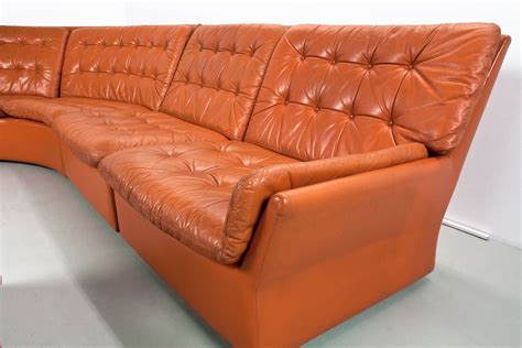 Vintage Corner Sofa In Brown Leather 1970s Design Market