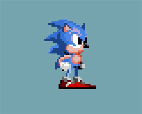 Sonic Running Pixel Art