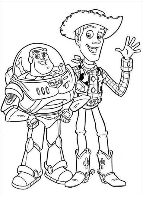 Buzz And Woody Coloring Page Clip Art Library The Best Porn Website